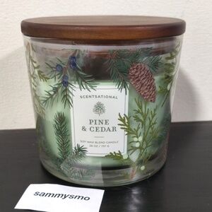Scentsational PINE & CEDAR soy wax blend Candle 26 Ounce HOLIDAY